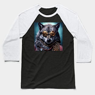 Cool Wolf Baseball T-Shirt